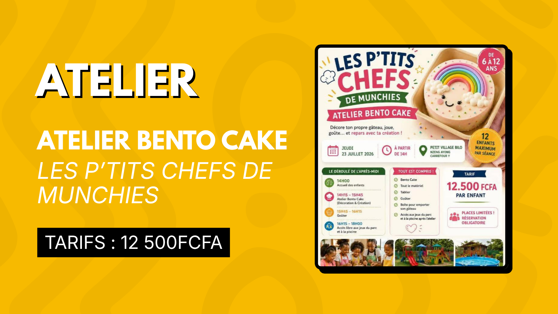 Atelier Bento Cake – Les P’tits Chefs de Munchies