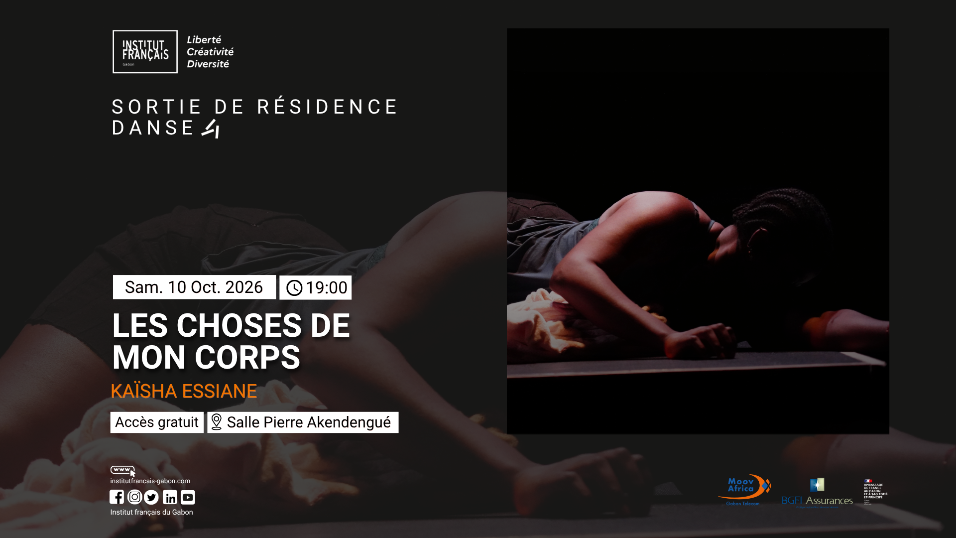 Sortie de résidence Danse : Les choses de mon corps – Kaïsha Essiane
