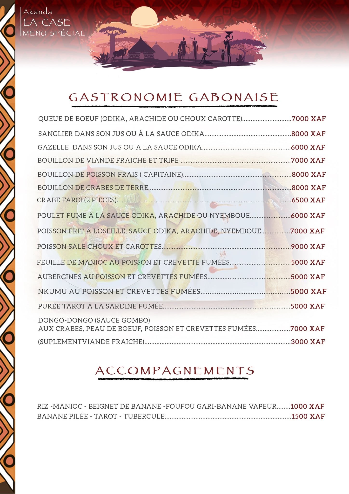 Menu — page 2