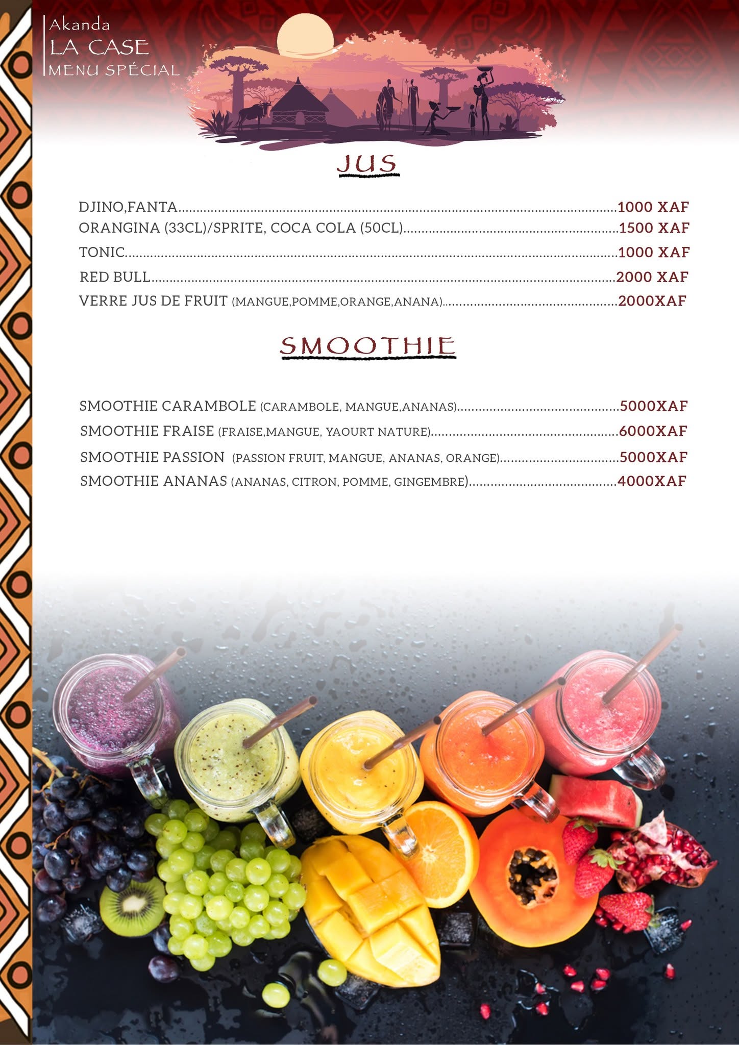 Menu — page 5